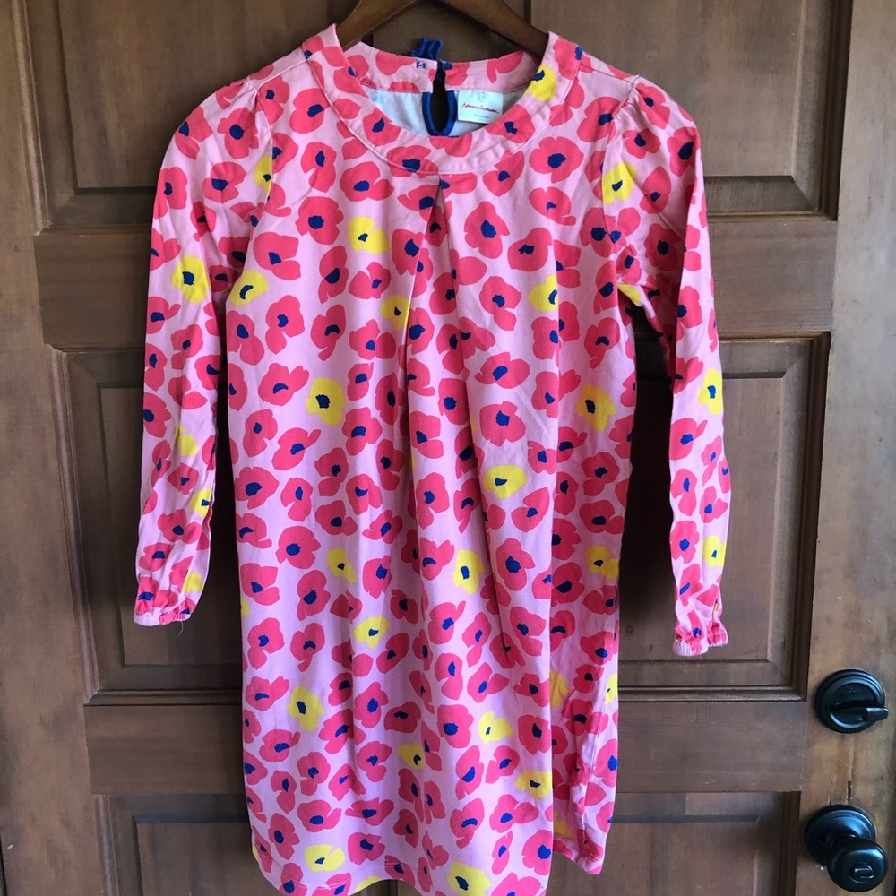 Hanna Anderson flower print dress as 12 (150)